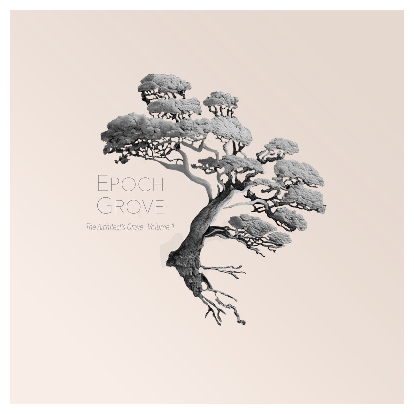 EpochGrove — Architects Grove Volume 1 title page featuring minimalist logo and soft blush background.